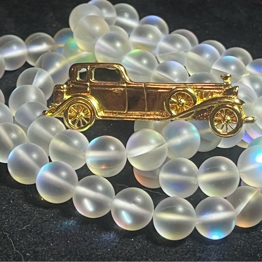 Gold Vintage Trifari Stamped Car Brooch